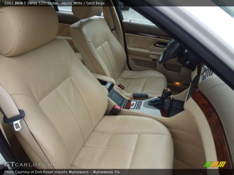 Alpine White / Sand Beige 2003 BMW 5 Series 525i Sedan