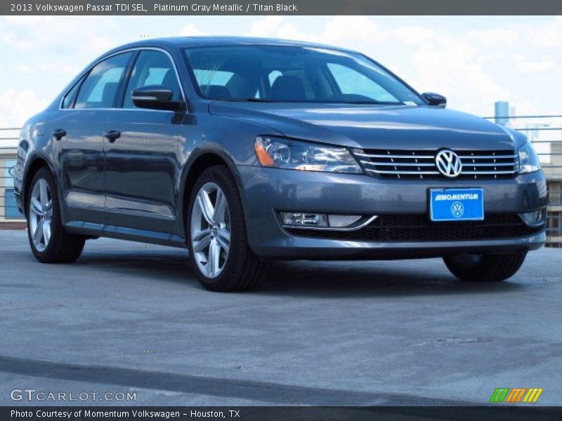 Platinum Gray Metallic / Titan Black 2013 Volkswagen Passat TDI SEL