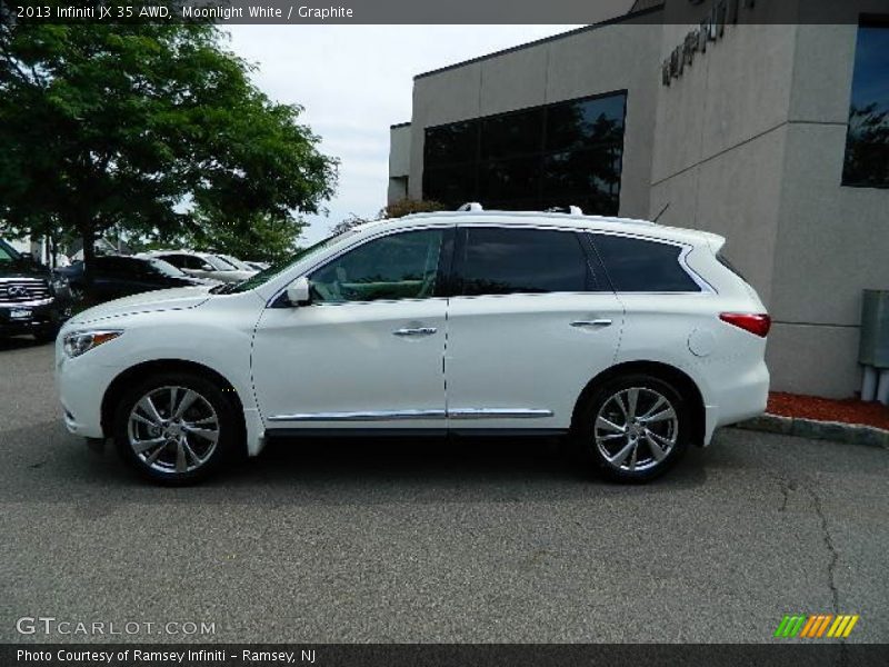 Moonlight White / Graphite 2013 Infiniti JX 35 AWD
