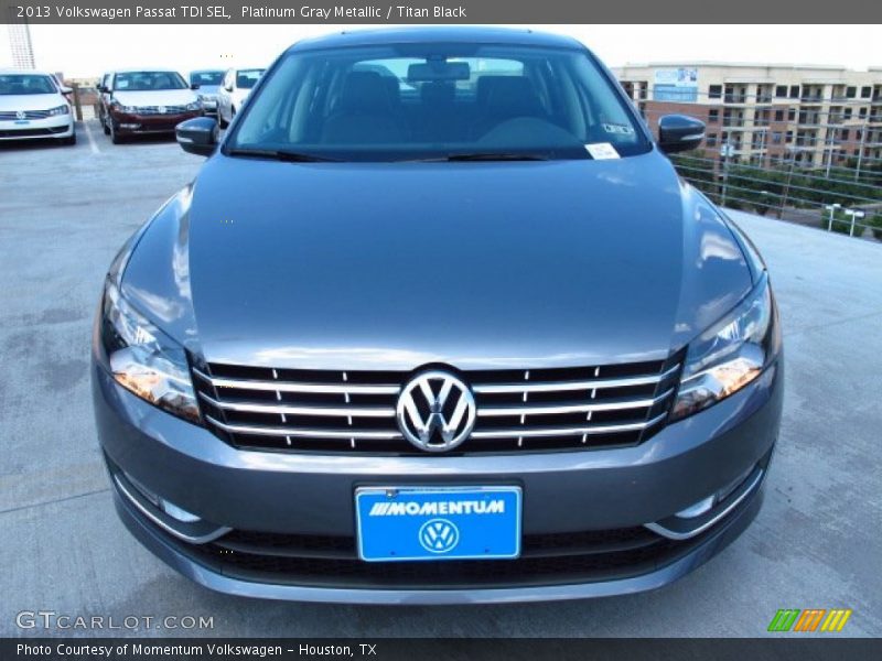 Platinum Gray Metallic / Titan Black 2013 Volkswagen Passat TDI SEL