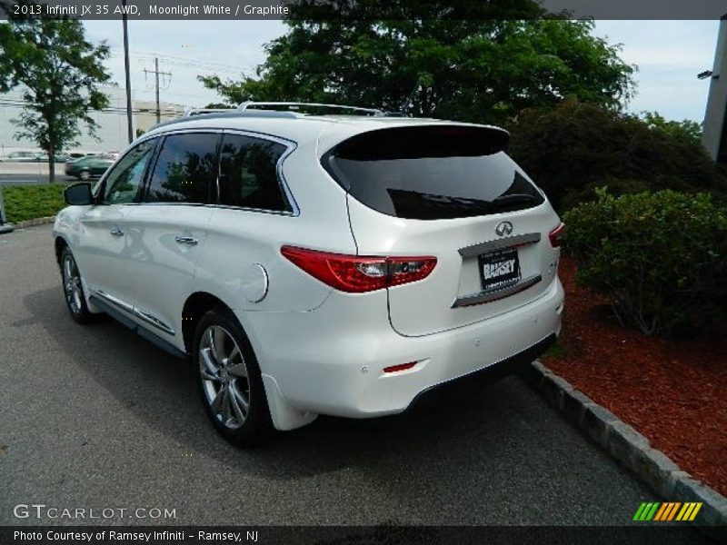 Moonlight White / Graphite 2013 Infiniti JX 35 AWD