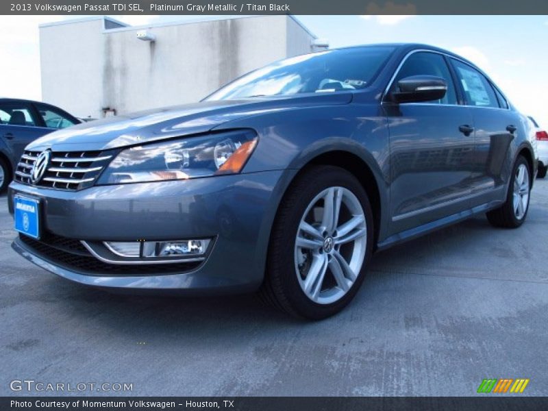 Platinum Gray Metallic / Titan Black 2013 Volkswagen Passat TDI SEL