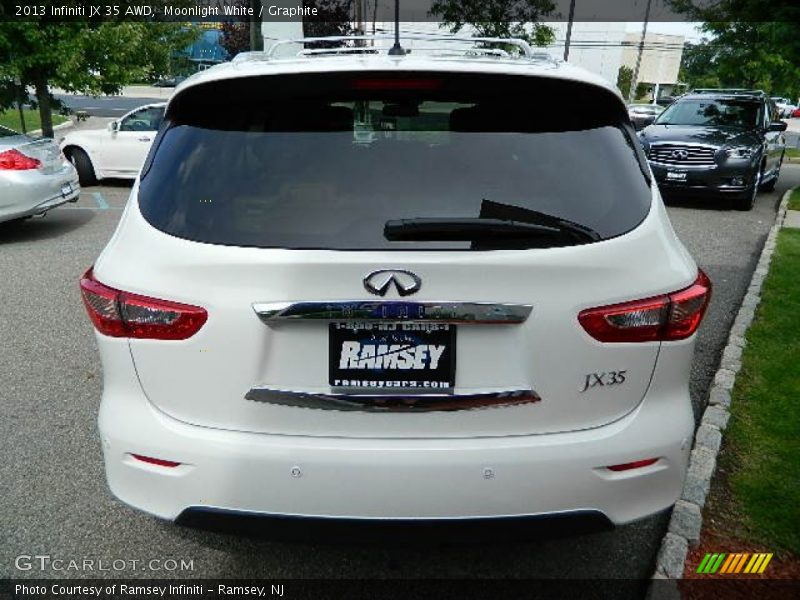 Moonlight White / Graphite 2013 Infiniti JX 35 AWD
