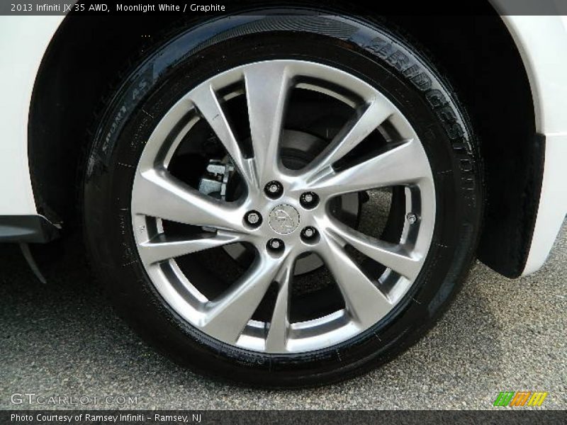 Moonlight White / Graphite 2013 Infiniti JX 35 AWD