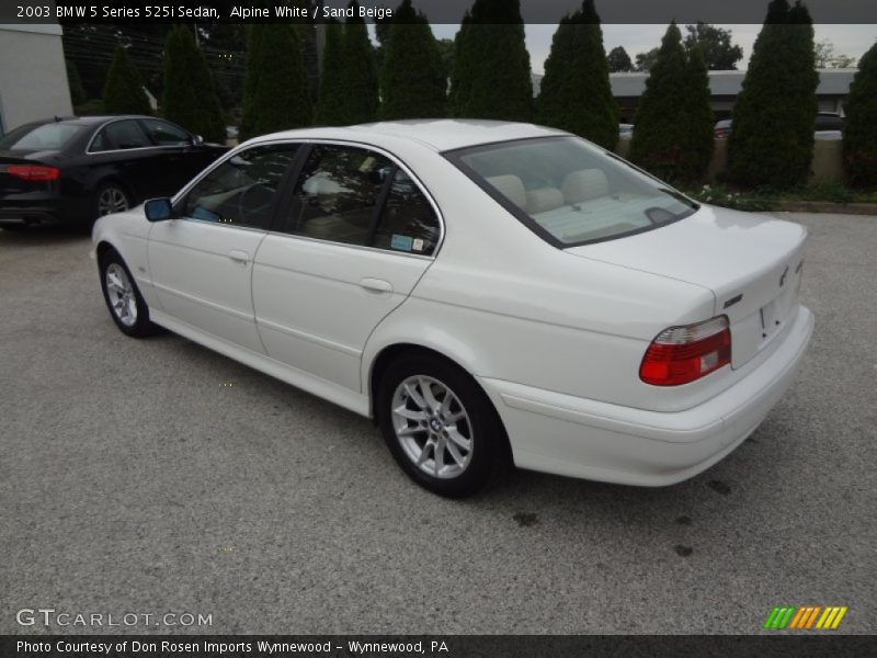 Alpine White / Sand Beige 2003 BMW 5 Series 525i Sedan