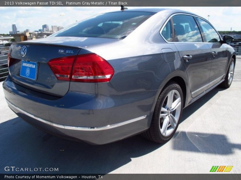 Platinum Gray Metallic / Titan Black 2013 Volkswagen Passat TDI SEL