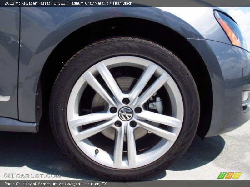 Platinum Gray Metallic / Titan Black 2013 Volkswagen Passat TDI SEL