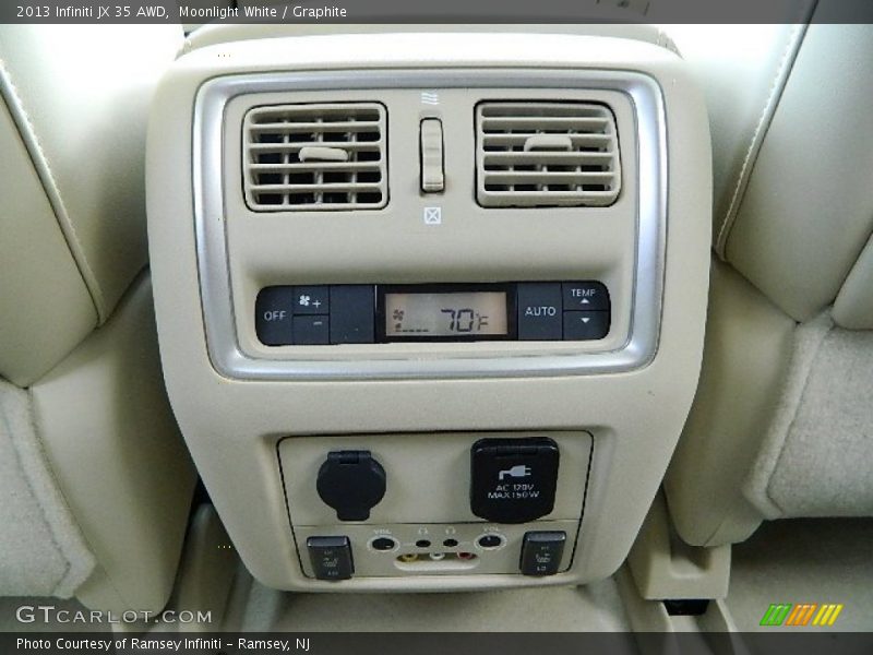 Moonlight White / Graphite 2013 Infiniti JX 35 AWD