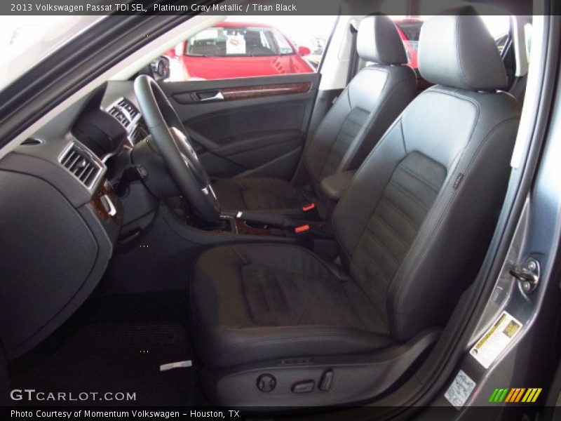 Platinum Gray Metallic / Titan Black 2013 Volkswagen Passat TDI SEL