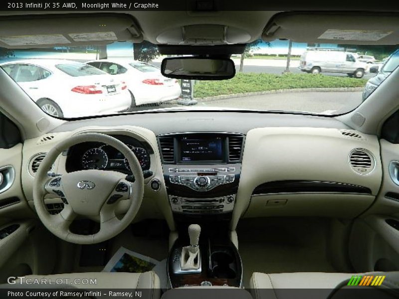Moonlight White / Graphite 2013 Infiniti JX 35 AWD