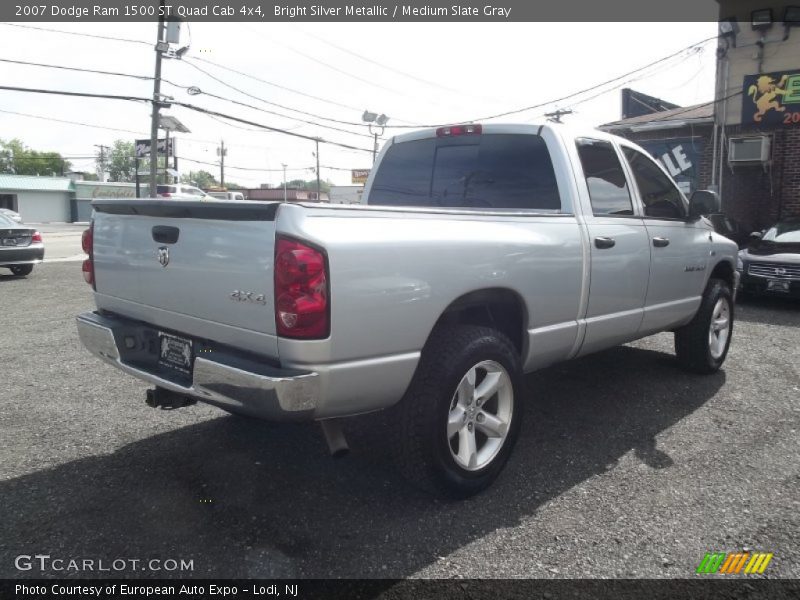 Bright Silver Metallic / Medium Slate Gray 2007 Dodge Ram 1500 ST Quad Cab 4x4
