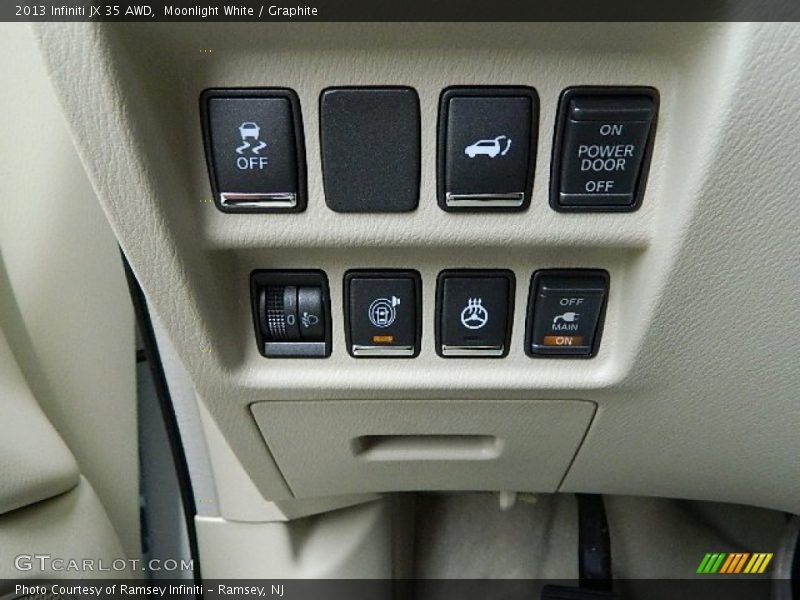 Moonlight White / Graphite 2013 Infiniti JX 35 AWD
