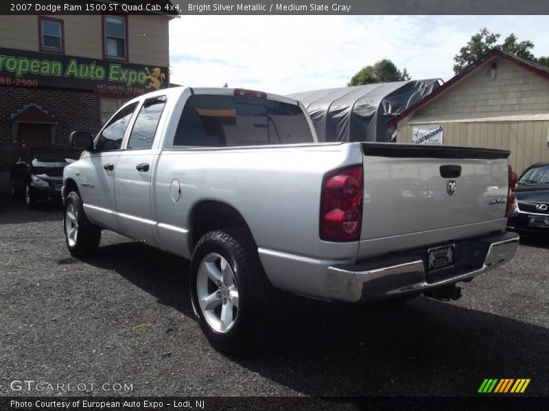Bright Silver Metallic / Medium Slate Gray 2007 Dodge Ram 1500 ST Quad Cab 4x4