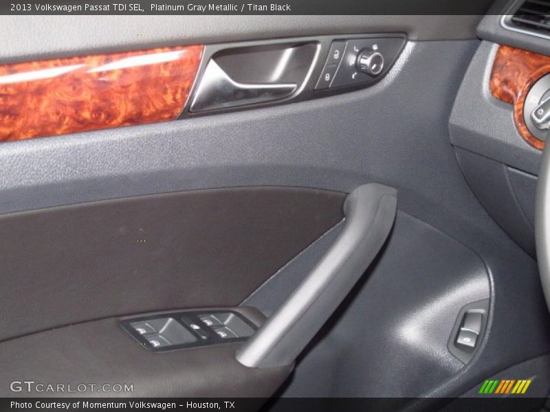 Platinum Gray Metallic / Titan Black 2013 Volkswagen Passat TDI SEL