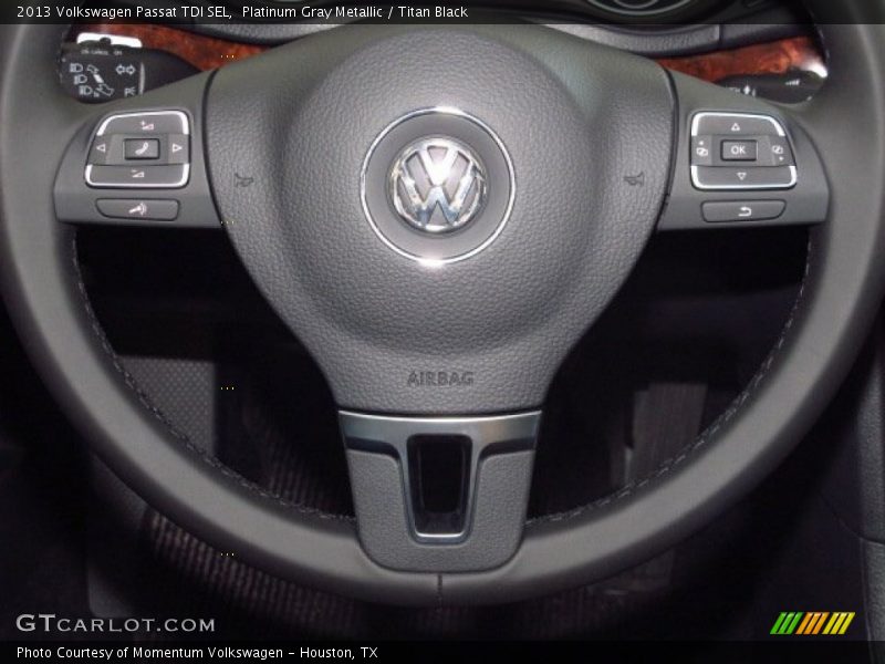 Platinum Gray Metallic / Titan Black 2013 Volkswagen Passat TDI SEL