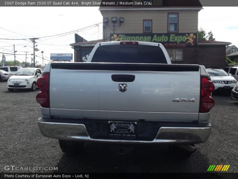 Bright Silver Metallic / Medium Slate Gray 2007 Dodge Ram 1500 ST Quad Cab 4x4