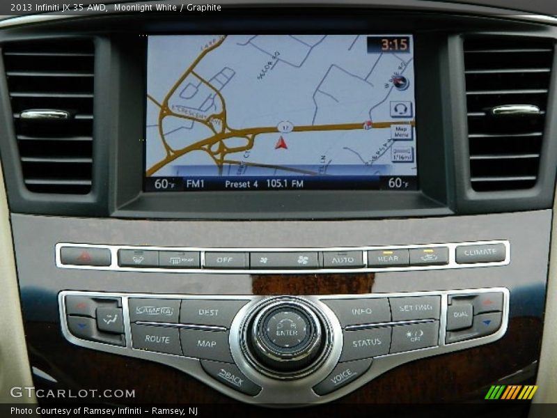 Moonlight White / Graphite 2013 Infiniti JX 35 AWD