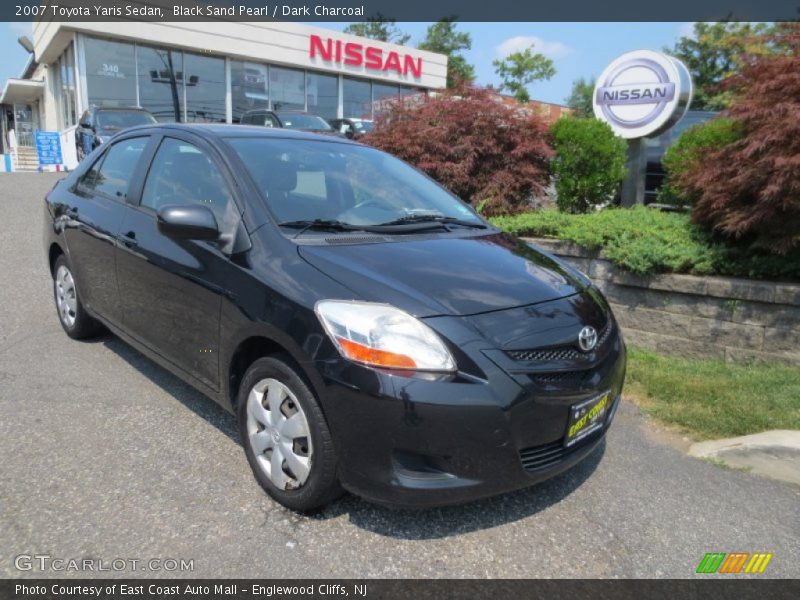 Black Sand Pearl / Dark Charcoal 2007 Toyota Yaris Sedan
