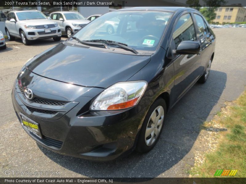 Black Sand Pearl / Dark Charcoal 2007 Toyota Yaris Sedan