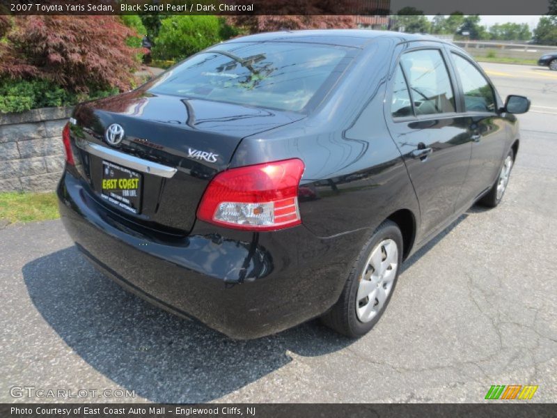 Black Sand Pearl / Dark Charcoal 2007 Toyota Yaris Sedan