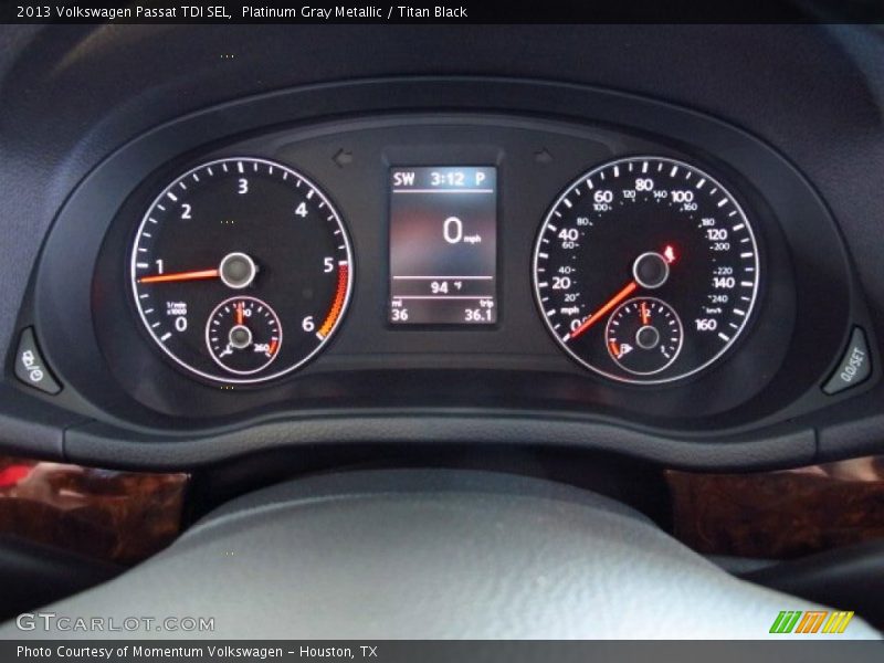 Platinum Gray Metallic / Titan Black 2013 Volkswagen Passat TDI SEL