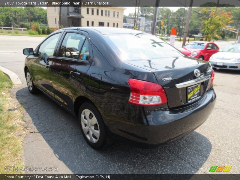 Black Sand Pearl / Dark Charcoal 2007 Toyota Yaris Sedan