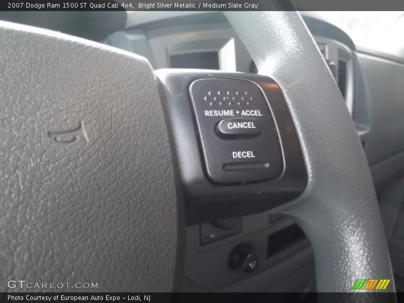 Bright Silver Metallic / Medium Slate Gray 2007 Dodge Ram 1500 ST Quad Cab 4x4