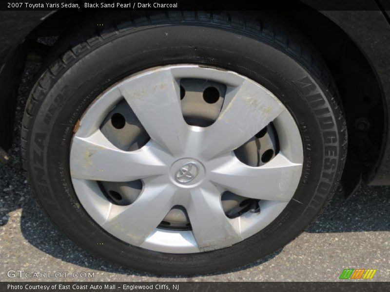 Black Sand Pearl / Dark Charcoal 2007 Toyota Yaris Sedan