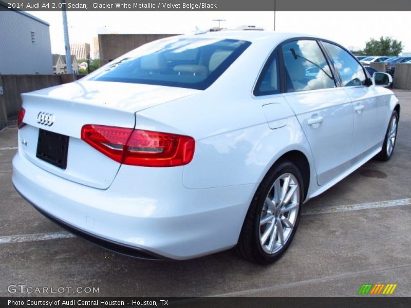 Glacier White Metallic / Velvet Beige/Black 2014 Audi A4 2.0T Sedan