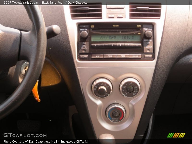 Black Sand Pearl / Dark Charcoal 2007 Toyota Yaris Sedan