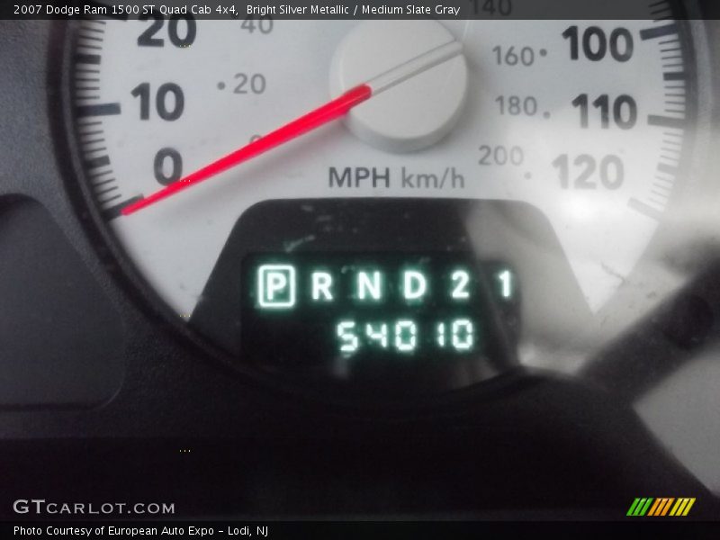 Bright Silver Metallic / Medium Slate Gray 2007 Dodge Ram 1500 ST Quad Cab 4x4