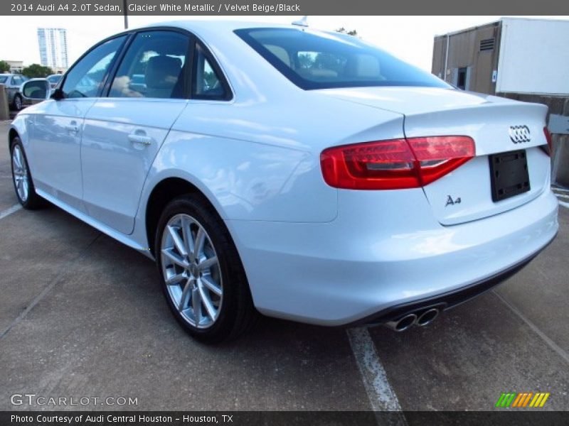 Glacier White Metallic / Velvet Beige/Black 2014 Audi A4 2.0T Sedan