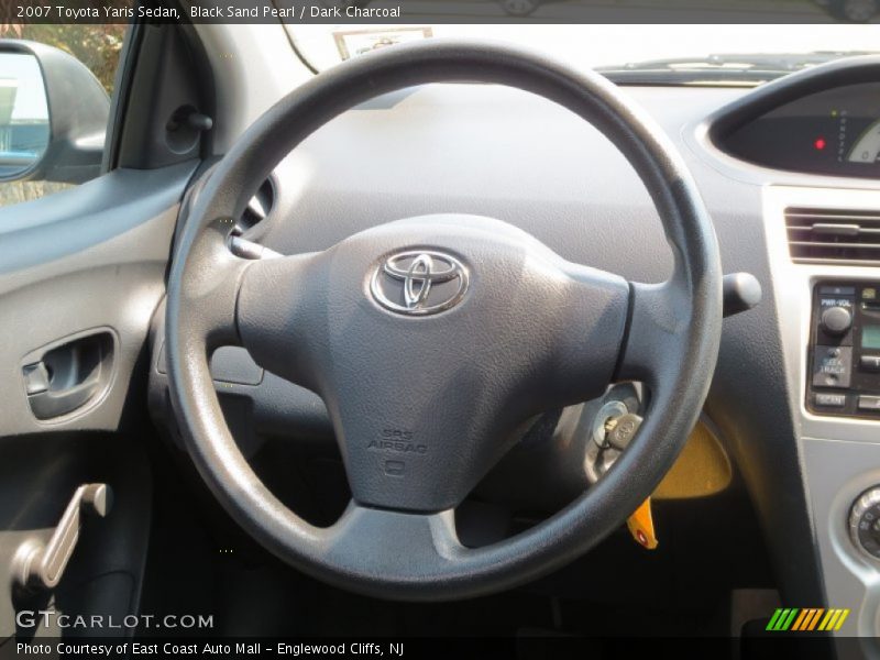 Black Sand Pearl / Dark Charcoal 2007 Toyota Yaris Sedan
