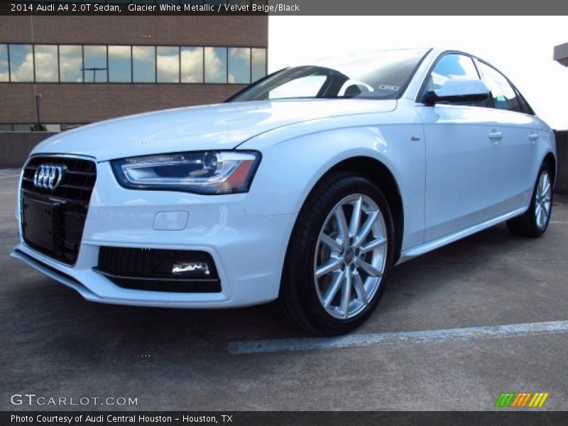 Glacier White Metallic / Velvet Beige/Black 2014 Audi A4 2.0T Sedan