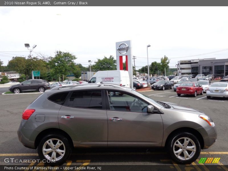Gotham Gray / Black 2010 Nissan Rogue SL AWD