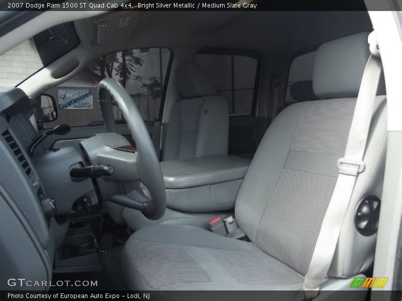 Bright Silver Metallic / Medium Slate Gray 2007 Dodge Ram 1500 ST Quad Cab 4x4