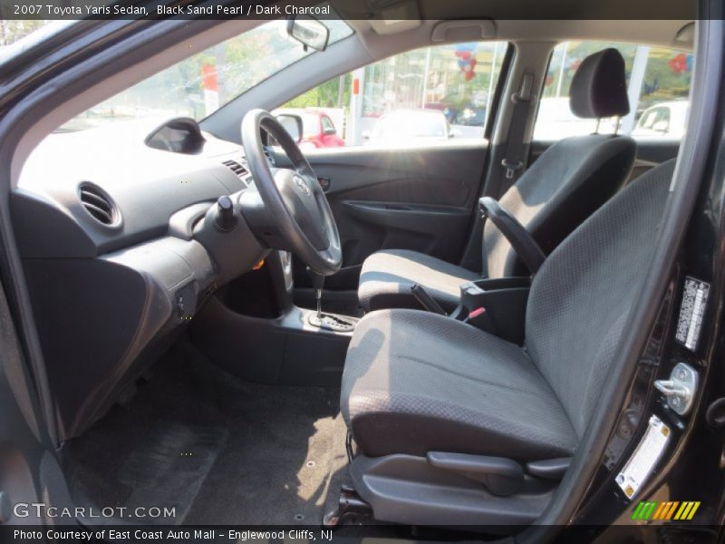 Black Sand Pearl / Dark Charcoal 2007 Toyota Yaris Sedan