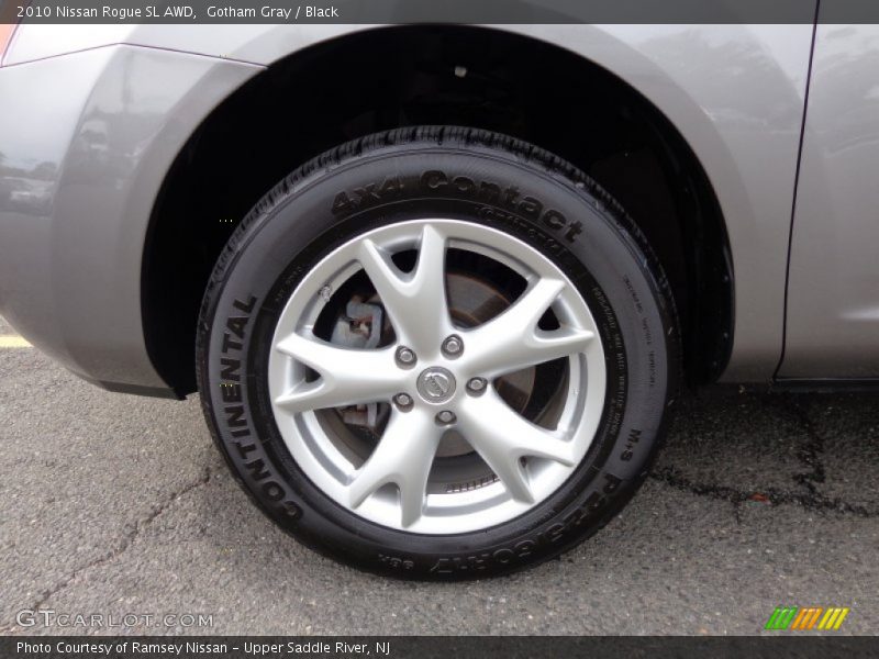 Gotham Gray / Black 2010 Nissan Rogue SL AWD