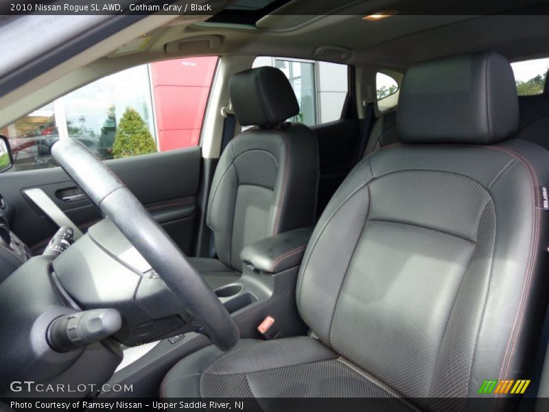 Gotham Gray / Black 2010 Nissan Rogue SL AWD
