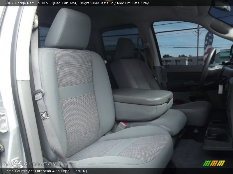 Bright Silver Metallic / Medium Slate Gray 2007 Dodge Ram 1500 ST Quad Cab 4x4