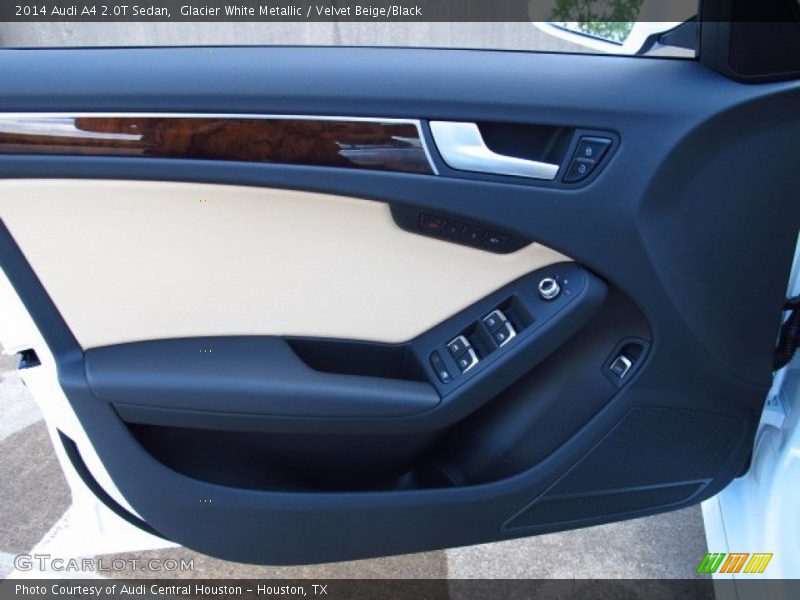Glacier White Metallic / Velvet Beige/Black 2014 Audi A4 2.0T Sedan