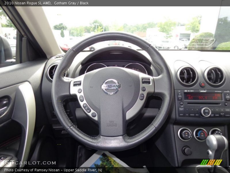 Gotham Gray / Black 2010 Nissan Rogue SL AWD