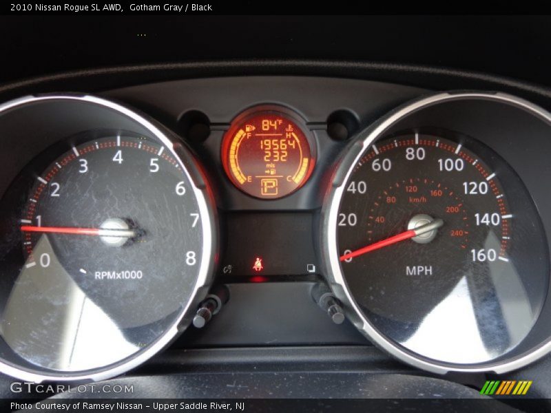 Gotham Gray / Black 2010 Nissan Rogue SL AWD