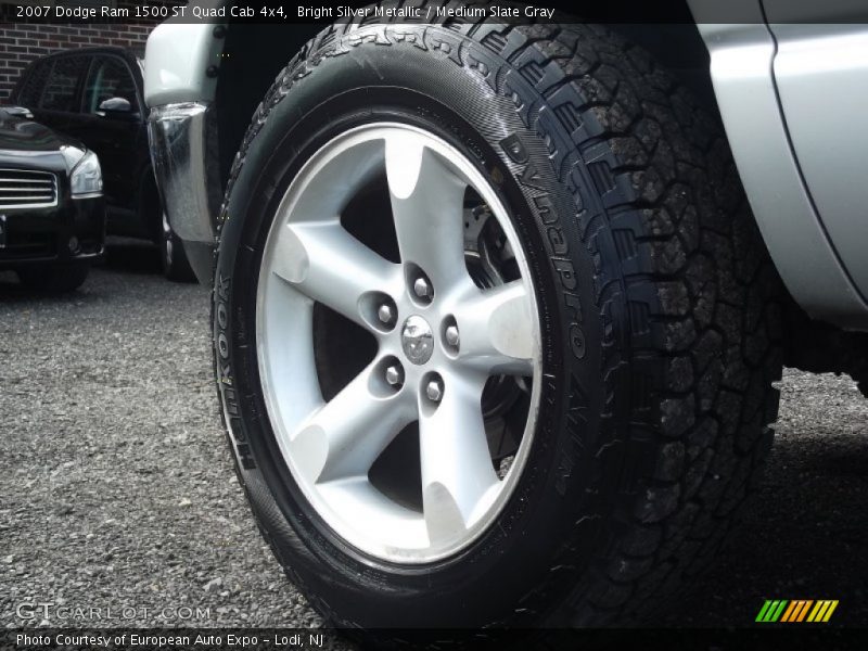 Bright Silver Metallic / Medium Slate Gray 2007 Dodge Ram 1500 ST Quad Cab 4x4