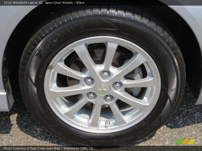 Apex Silver Metallic / Black 2010 Mitsubishi Lancer ES