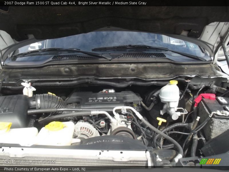Bright Silver Metallic / Medium Slate Gray 2007 Dodge Ram 1500 ST Quad Cab 4x4
