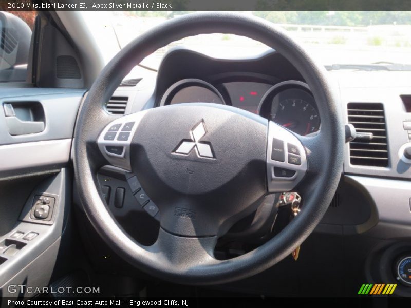 Apex Silver Metallic / Black 2010 Mitsubishi Lancer ES