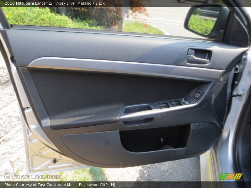Apex Silver Metallic / Black 2010 Mitsubishi Lancer ES