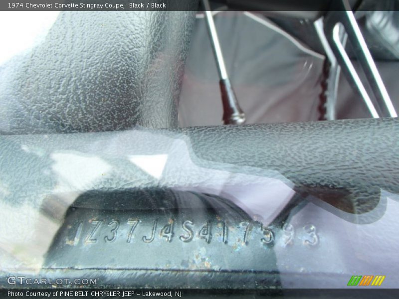 Black / Black 1974 Chevrolet Corvette Stingray Coupe