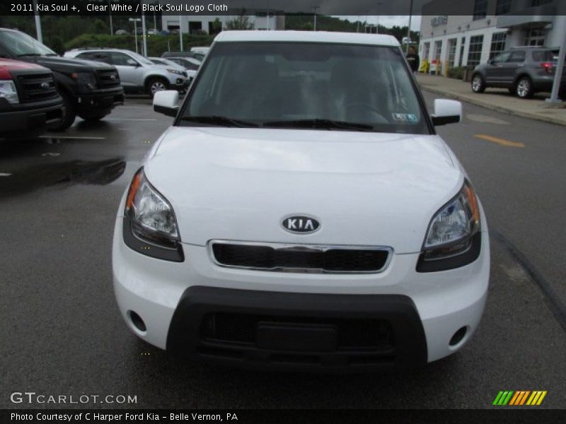 Clear White / Black Soul Logo Cloth 2011 Kia Soul +